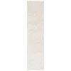 Tapete Shag Miami de Curvas en Natural con Marfil