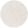 Tapete Shag Miami de Curvas en Natural con Marfil