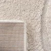 Tapete Shag Miami de Curvas en Natural con Marfil
