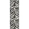 Tapete Shag Miami de Rayas en Marfil con Negro