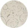 Tapete Shag Miami Floral en Beige con Azul