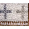 Tapete Shag Nórdico Cruces en Marfil