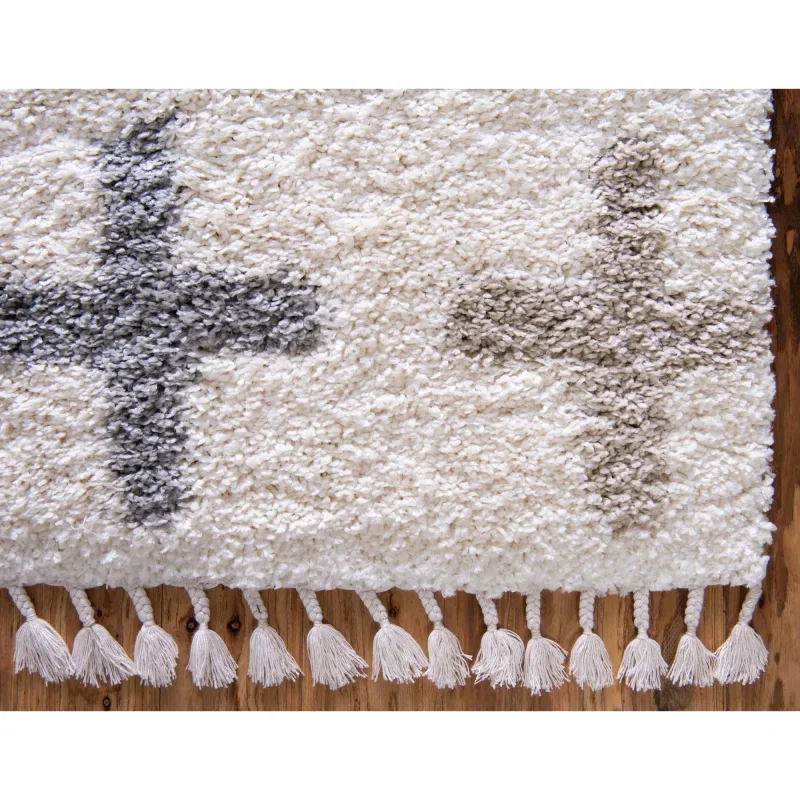 shag nordico cruces en marfil