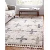 shag nordico cruces en marfil