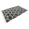 shag nordico enrejado en azul
