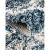 Tapete Shag Nórdico Enrejado en Azul