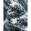 shag nordico enrejado en azul