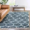 shag nordico enrejado en azul