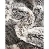 shag nordico enrejado en gris