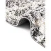 shag nordico enrejado en gris