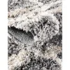 Tapete Shag Nórdico Enrejado en Gris