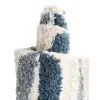 shag nordico facetas en azul