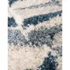 Tapete Shag Nórdico Facetas en Azul