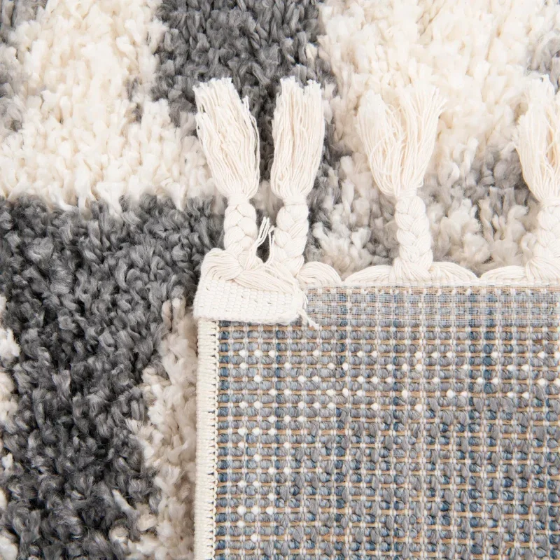 shag nordico facetas en gris