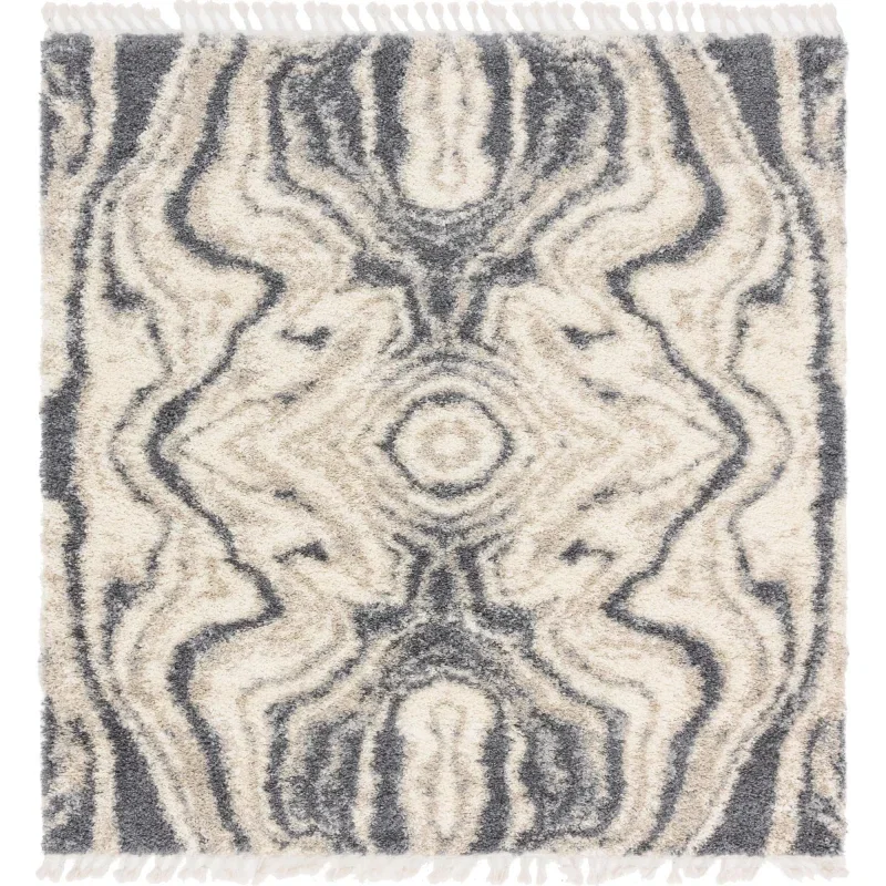 shag nordico marmol en gris