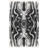 shag nordico marmol en negro y blanco