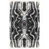 shag nordico marmol en negro y blanco