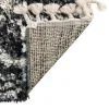 Tapete Shag Nórdico Mármol en Negro y Blanco