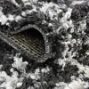 shag nordico marmol en negro y blanco