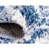 shag nordico rombos en azul