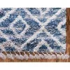 shag nordico rombos en azul