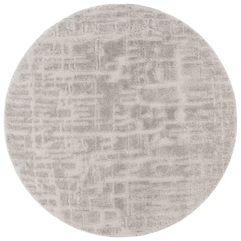 Tapete Shag Pacífico Abstracto en Gris