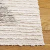 Tapete Shag Pacífico de Rayas en Marfil con Gris