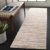 Tapete Shag Pacífico de Textura Lineal en Marfil con Beige