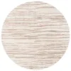 Tapete Shag Pacífico de Textura Lineal en Marfil con Beige