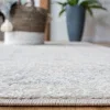 Tapete Tula de Diamantes Anidados en Marfil con Gris