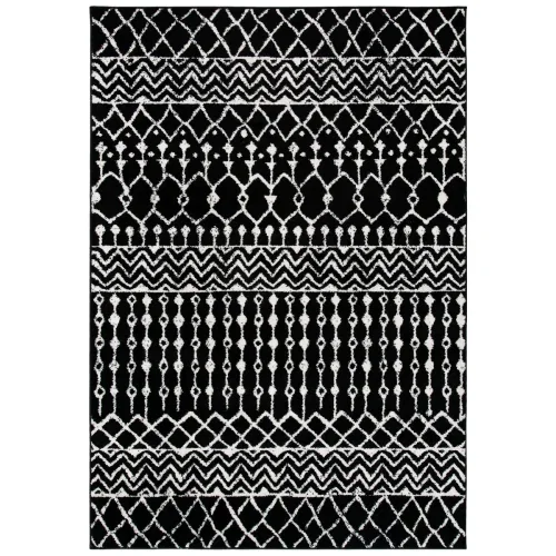 tapete-tula-geometrico-en-negro-con-marfil-principal Tapete Tula Geométrico en Negro con Marfil