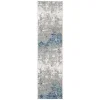 Tapete Westside Moderno en Gris con Azul