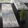 Tapete Westside Moderno en Gris con Azul