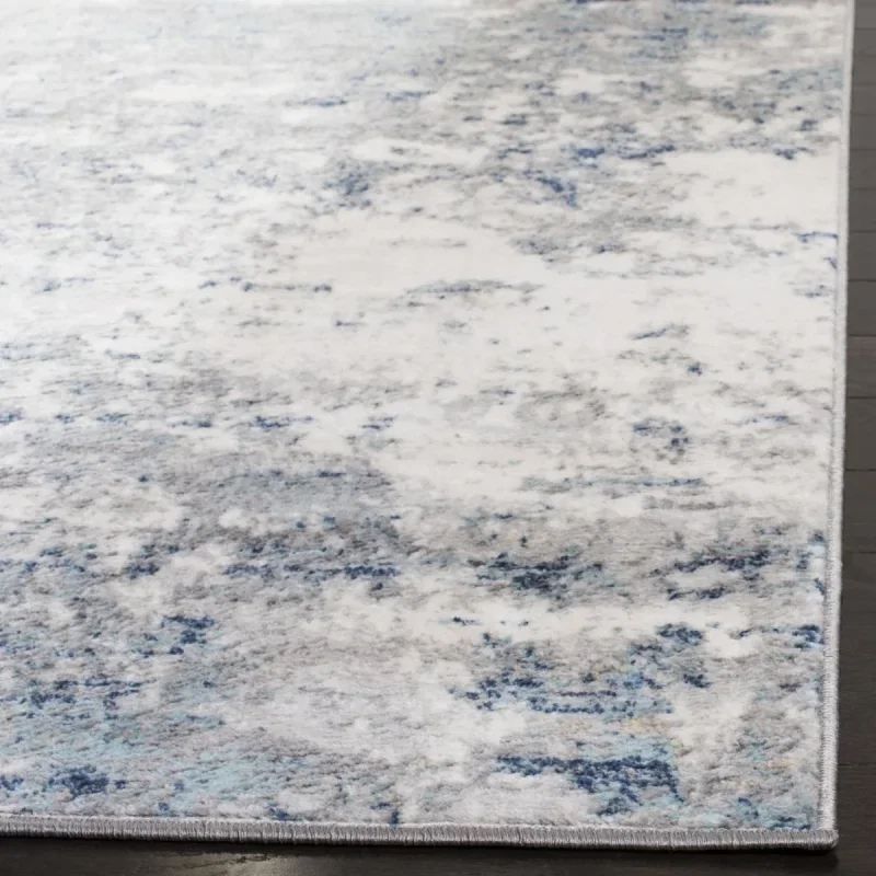 Tapete Westside Moderno en Gris con Azul