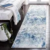 Tapete Westside Moderno en Marfil con Azul