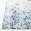 Tapete Westside Moderno en Marfil con Azul