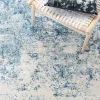 Tapete Westside Moderno en Marfil con Azul
