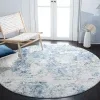 Tapete Westside Moderno en Marfil con Azul
