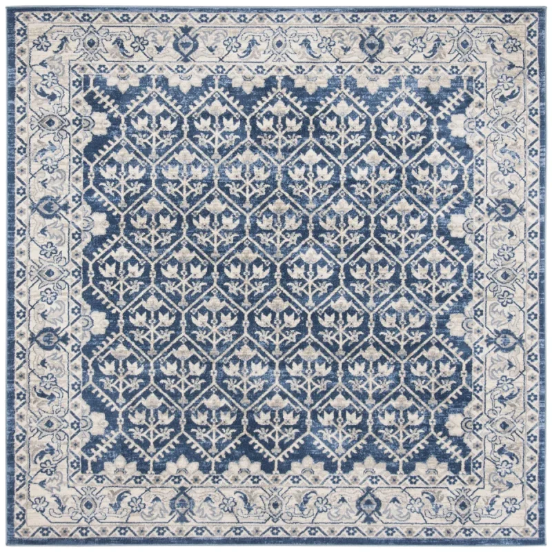 Tapete Westside Tradicional en Azul con Gris