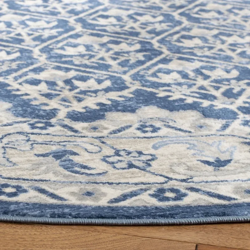 Tapete Westside Tradicional en Azul con Gris