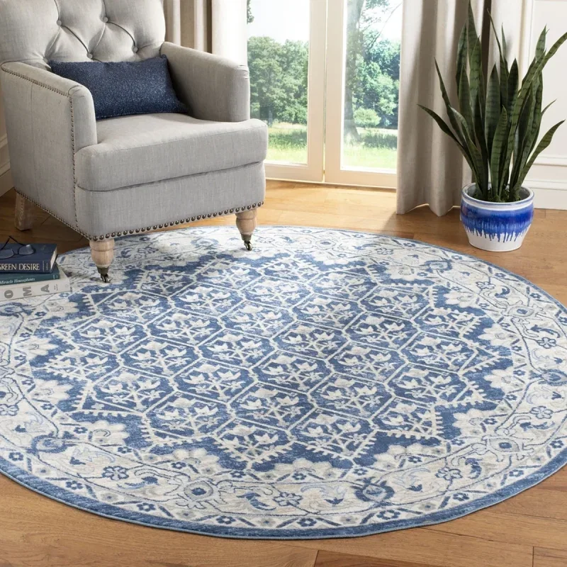 Tapete Westside Tradicional en Azul con Gris