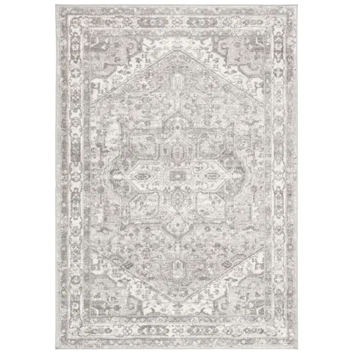 Tapete Westside Tradicional en Marfil con Gris
