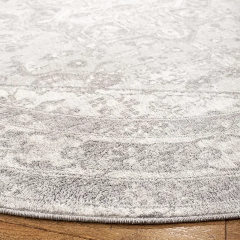 Tapete Westside Tradicional en Marfil con Gris