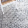 Tapete Westside Transicional en Marfil con Gris
