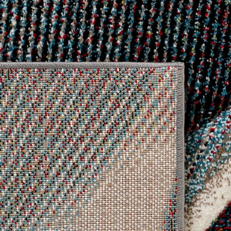 Tapete Actores Abstracto en Beige con Azul