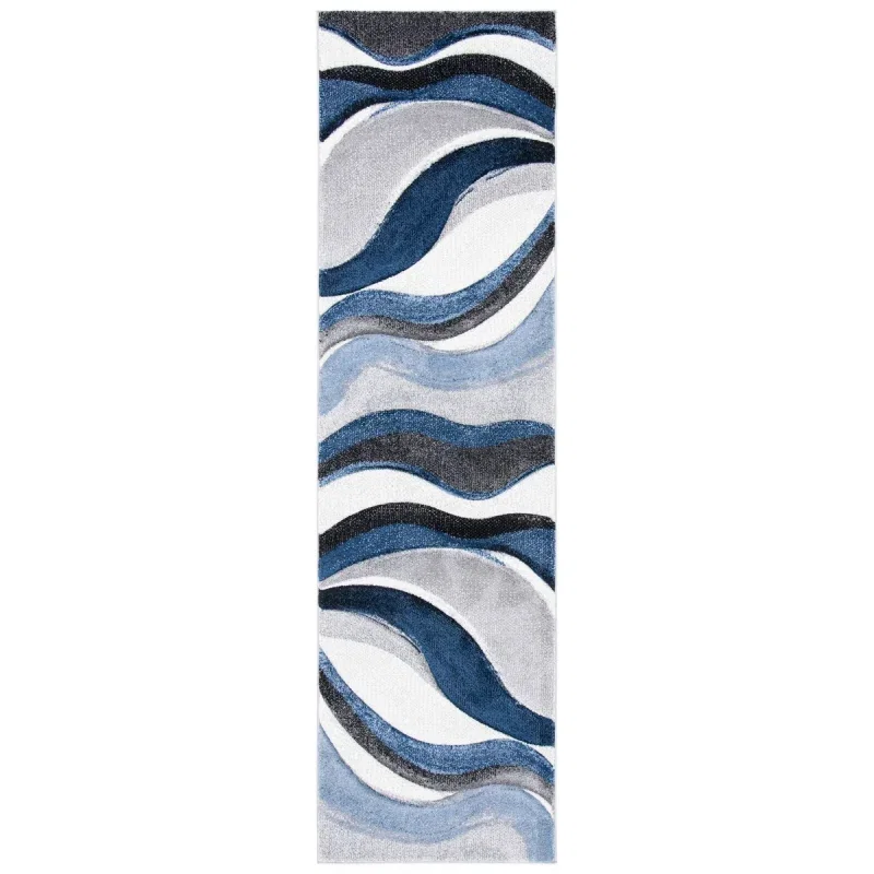 Tapete Actores Abstracto en Gris con Azul