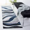 Tapete Actores Abstracto en Gris con Azul