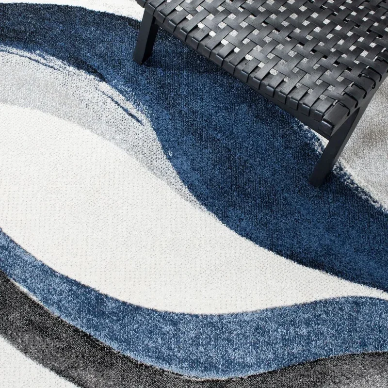 Tapete Actores Abstracto en Gris con Azul