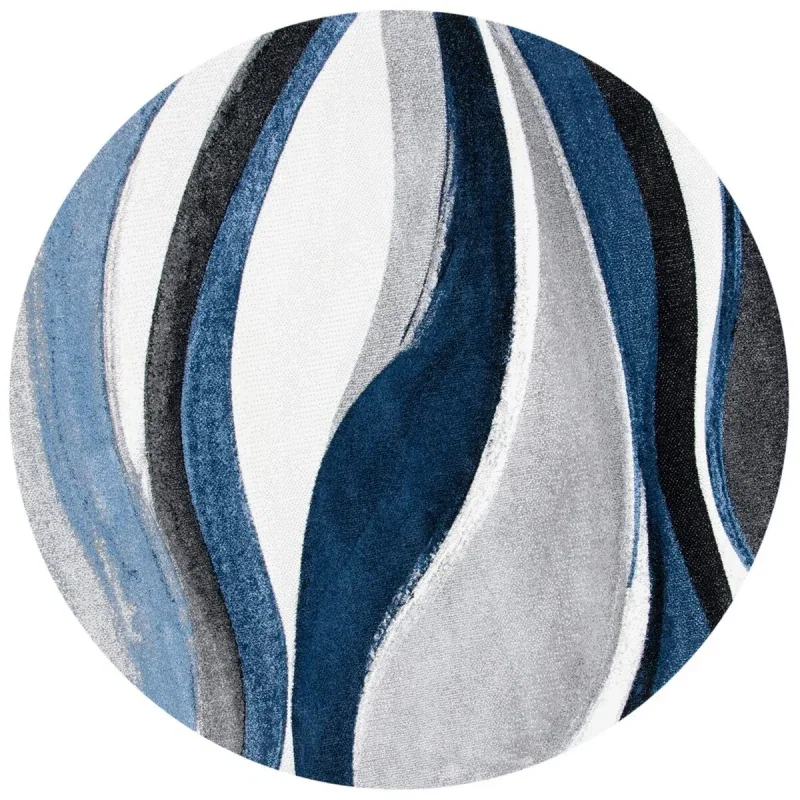 Tapete Actores Abstracto en Gris con Azul