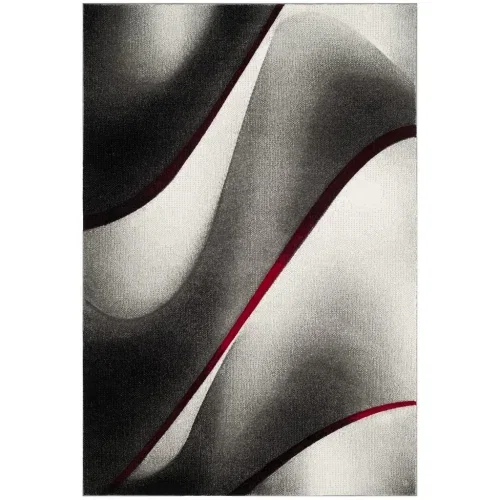 Tapete Actores Abstracto en Gris con Rojo